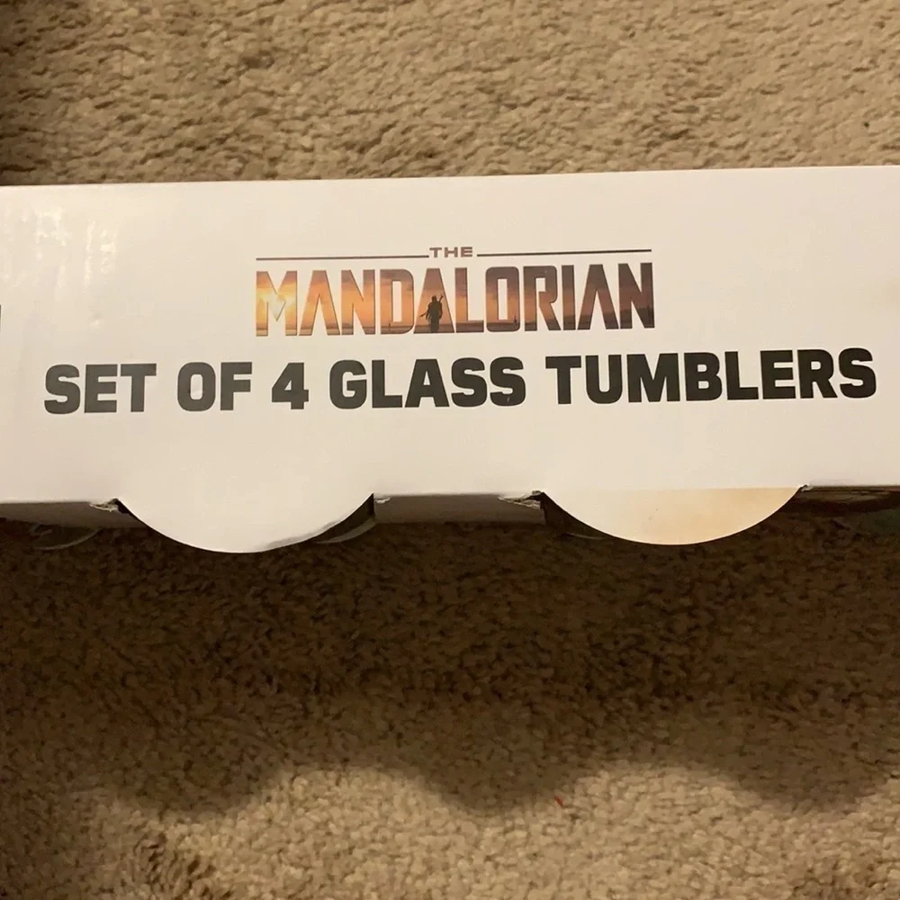Star Wars Joy Holiday Mandalorian set of FOUR tumblers